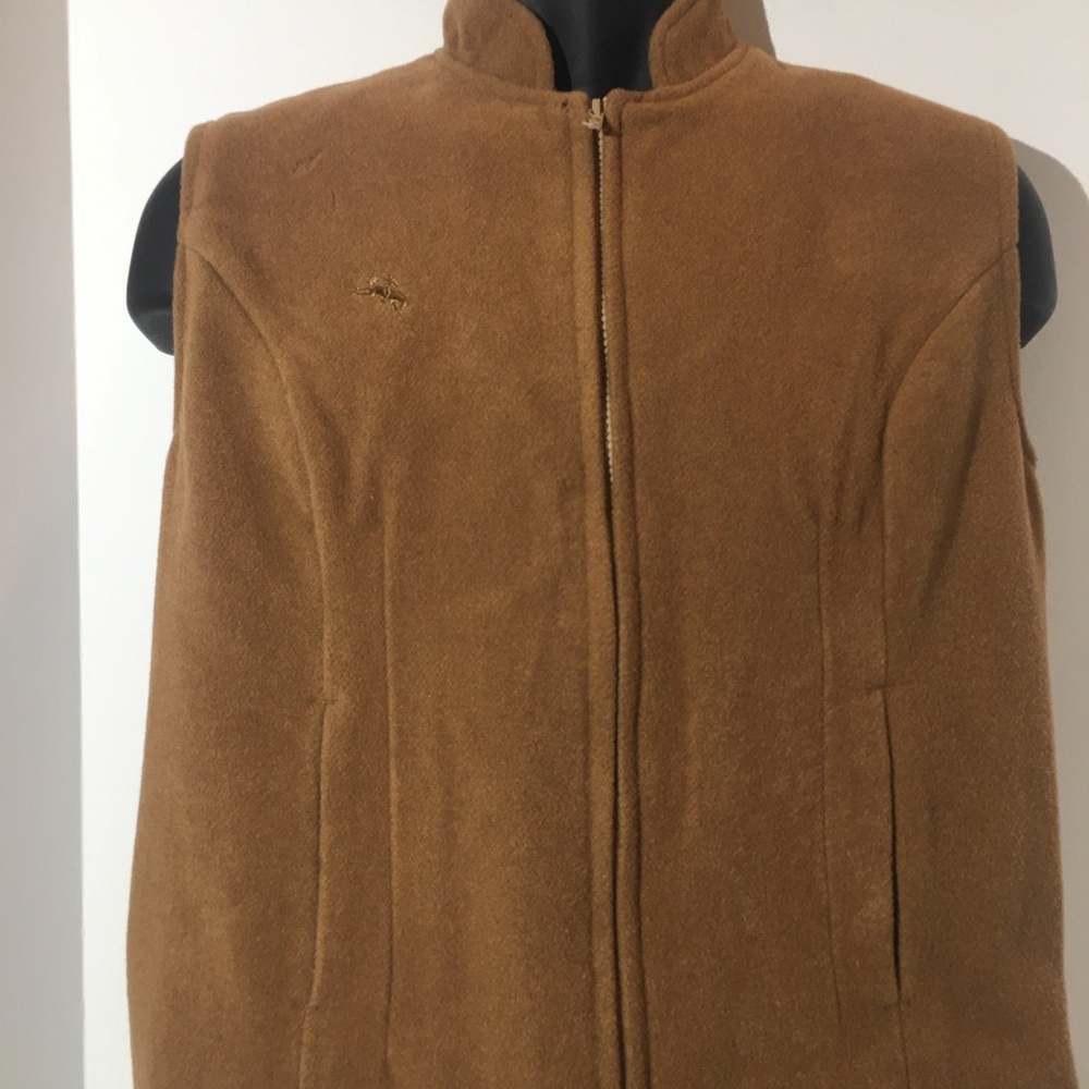 Wyoming Trader Fleece zipup Vest Brown size Medium‎